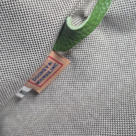 Dooney & Bourke Green Pebble Leather Crescent Tote with Pouch & Key Fob 💚 COA - Picture 14 of 17